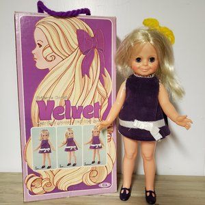 Vintage 1970 Ideal Velvet Grow Hair Doll with Box